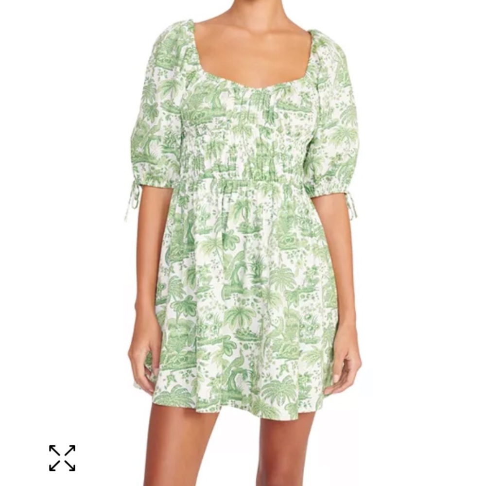 Green Floral Women's Dress